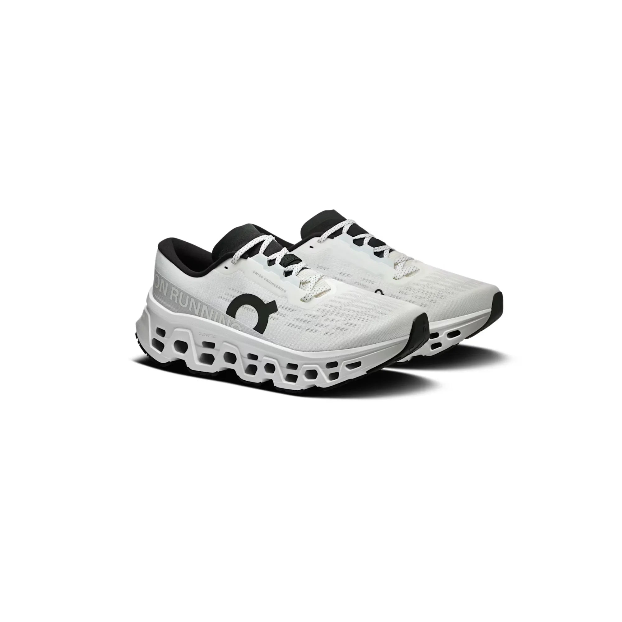 On Cloudmonster 3 White White pair view