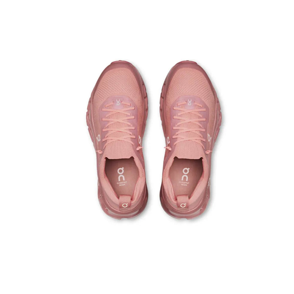 On Cloudtilt Moon Women's Dustrose Dustrose sneakers top view
