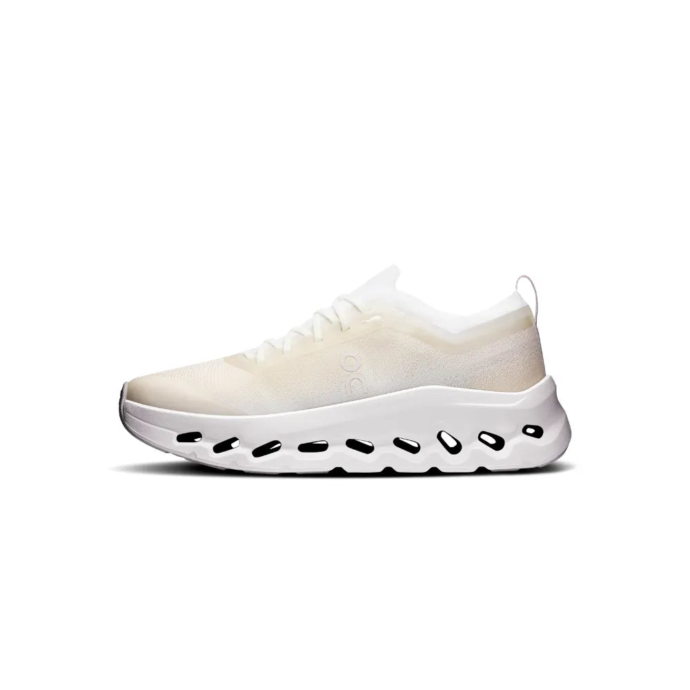 Right side view of On Cloudtilt Moon Women's White Frost