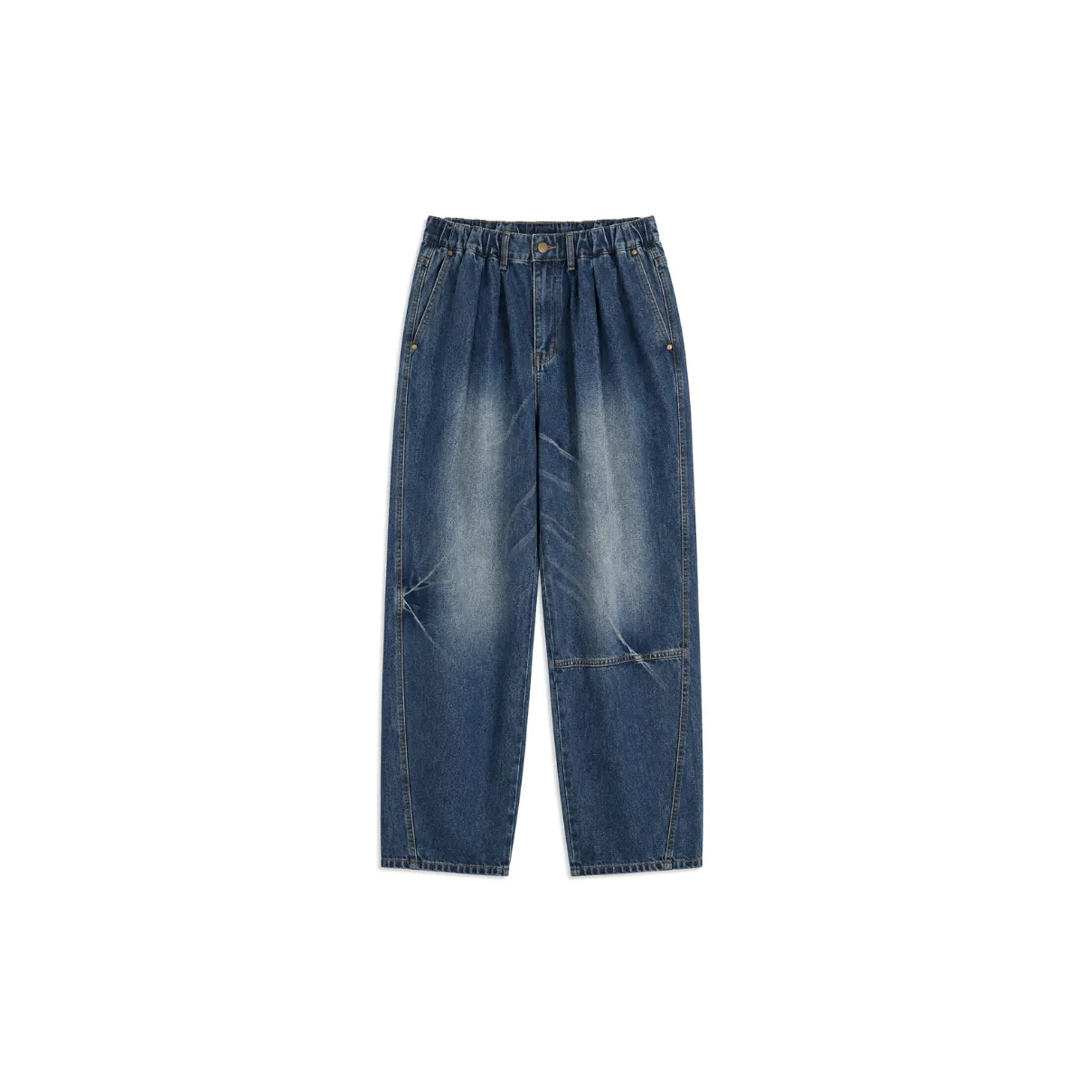 OPEN YY Full Gathered Jeans in Blue