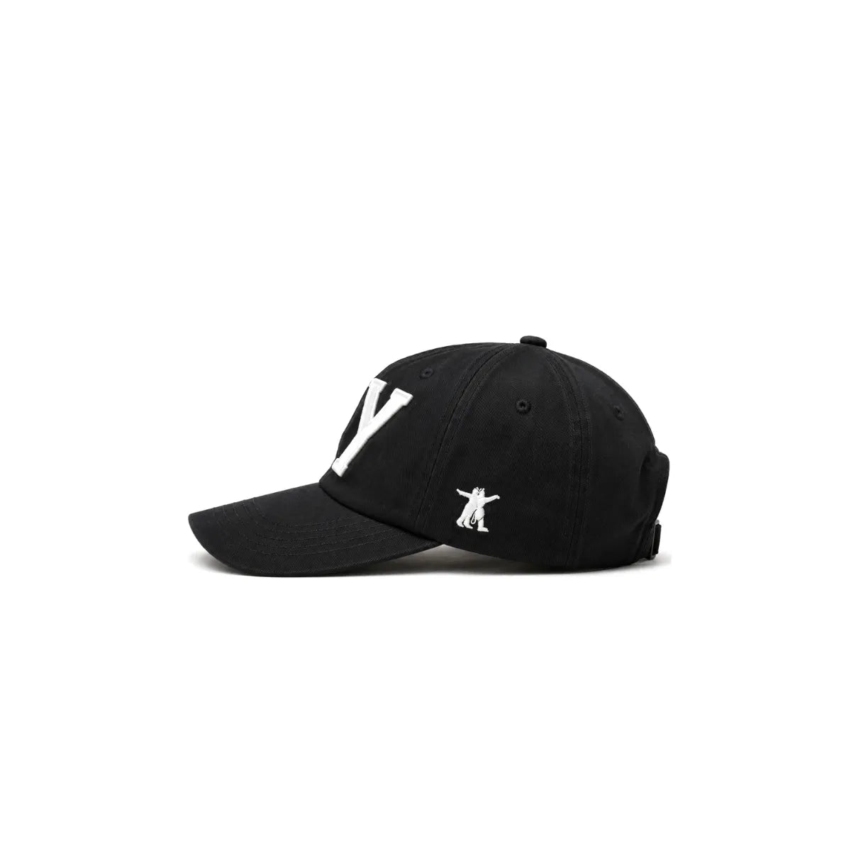 OPEN YY YY Wool Heart Bone Ball Cap in Black