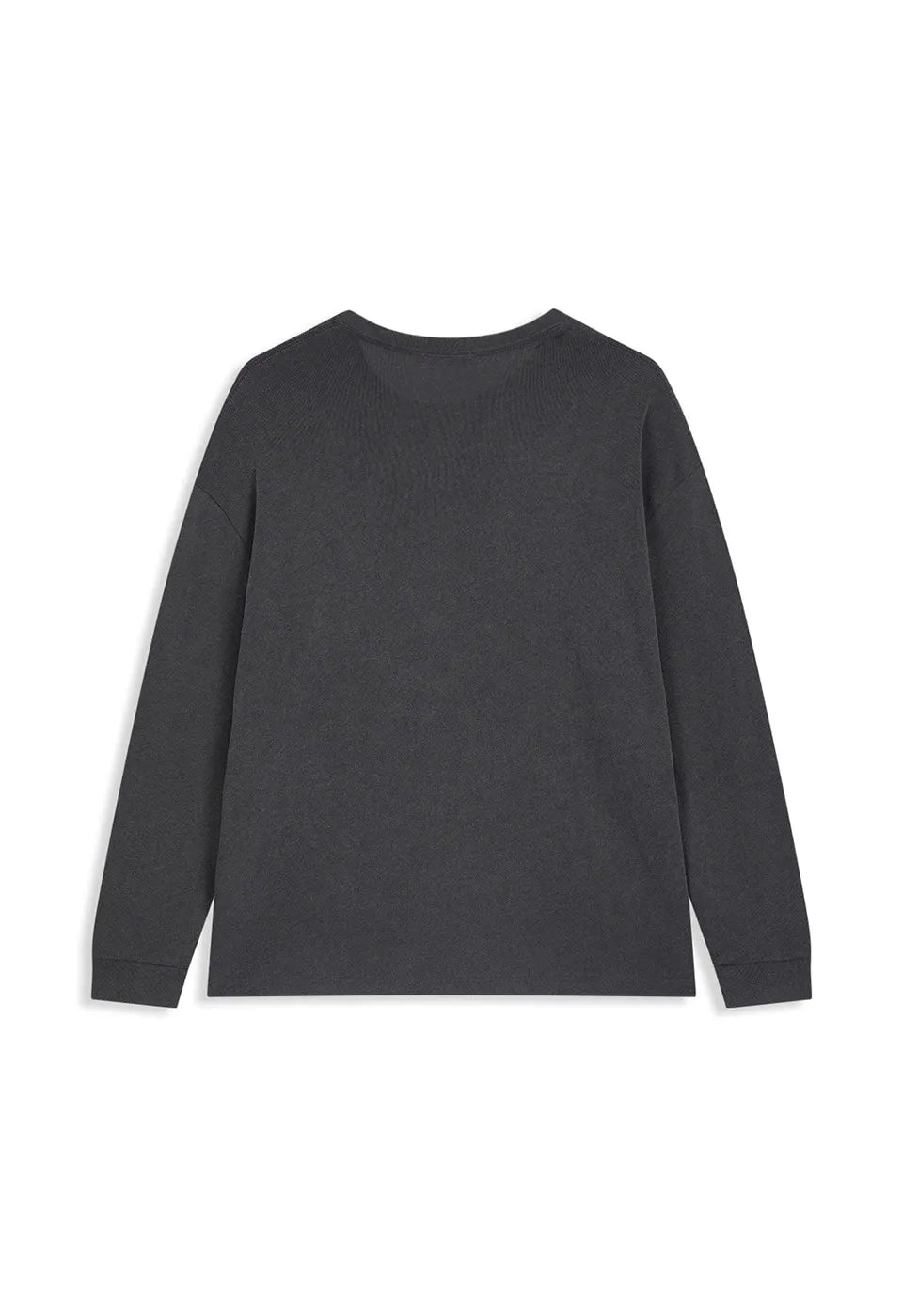 Back view of OPENYY Knitted Pet Club Rocker Long Sleeve in Black