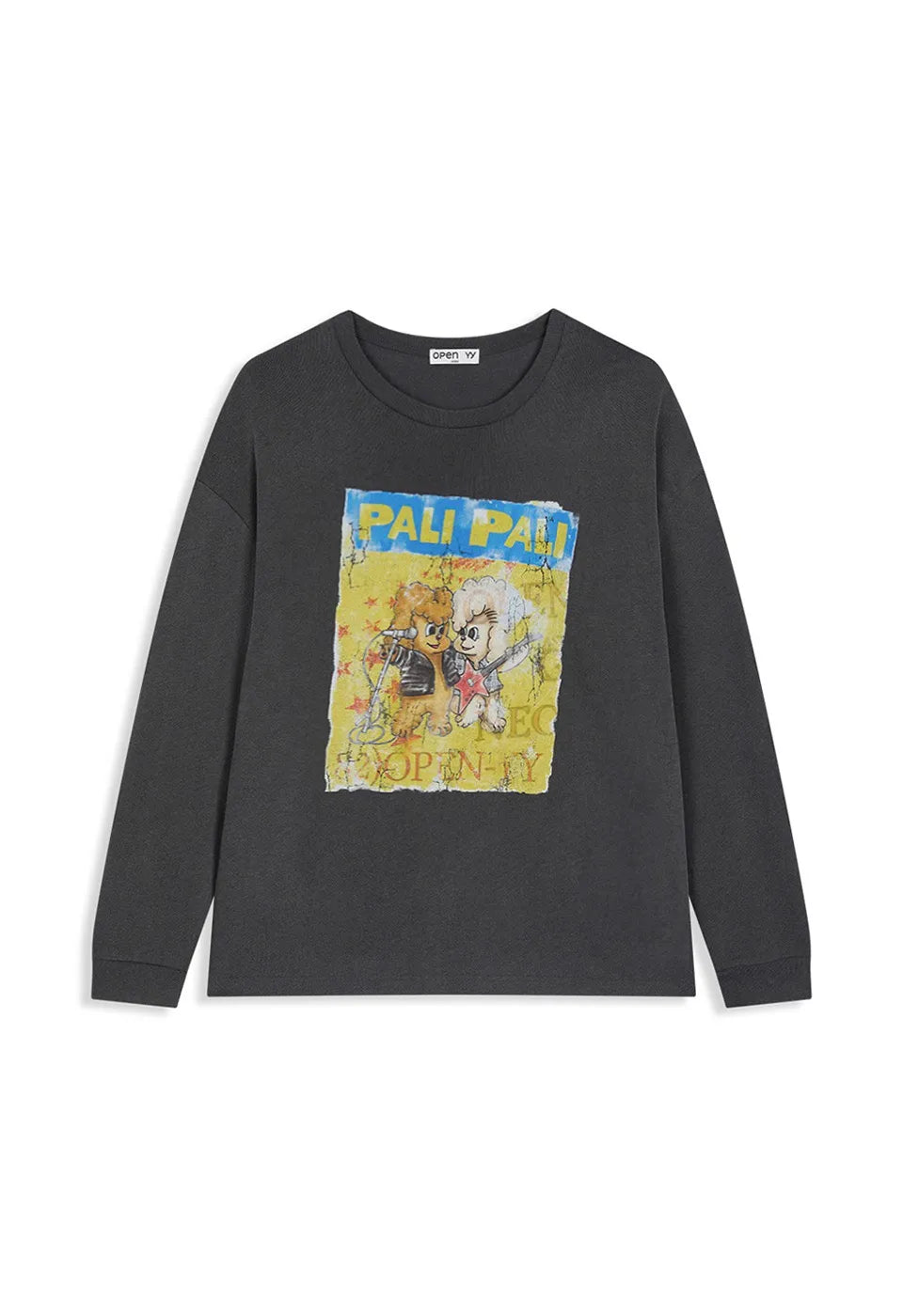 OPENYY Knitted Pet Club Rocker Long Sleeve in Black