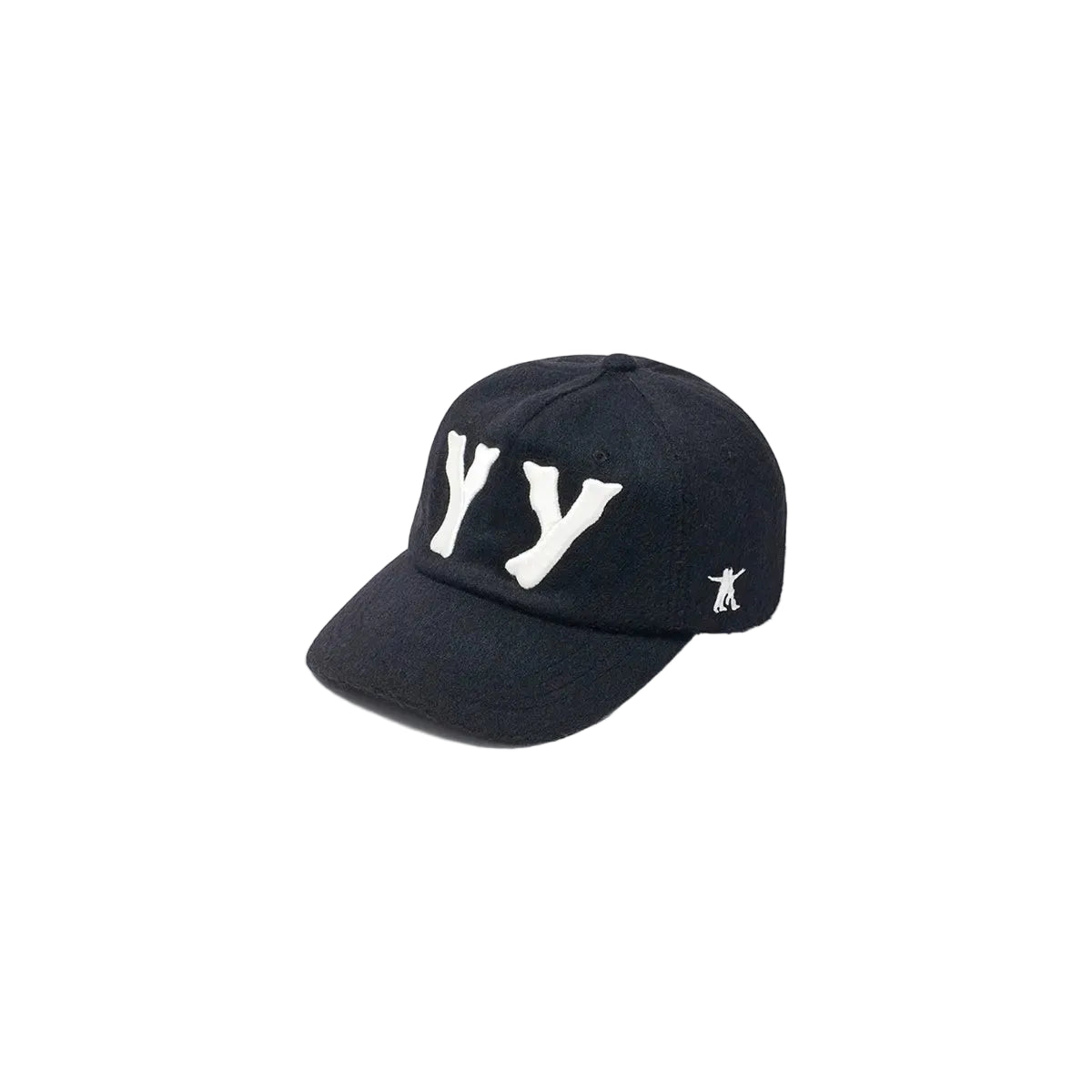 OPENYY YY Wool Heart Bone Ball Cap in Black