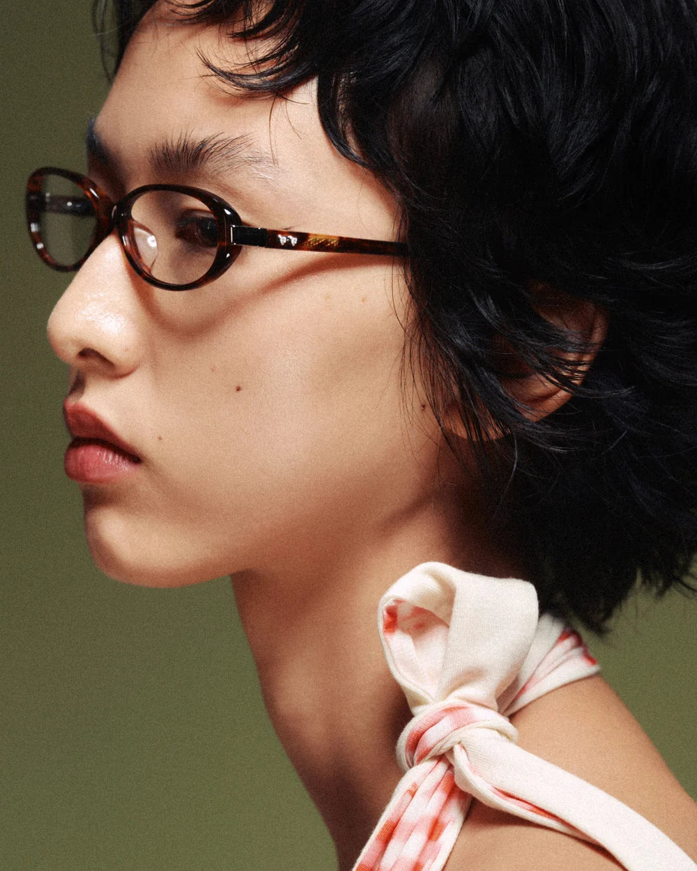 Pixie Sunglasses Tortoise Clear side view