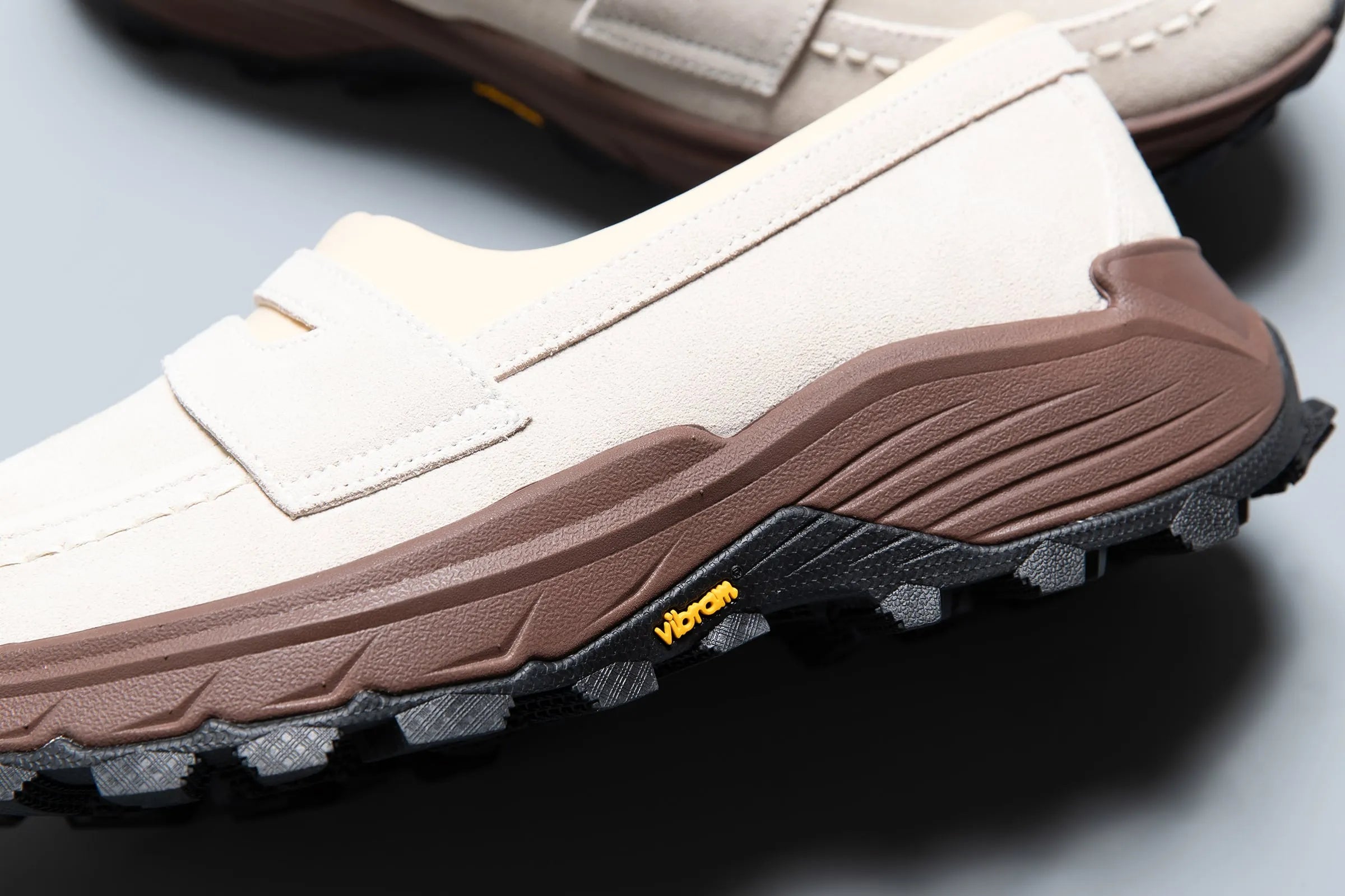 Vibram sole detail of PLAYGROUND PG DISH Off White loafers