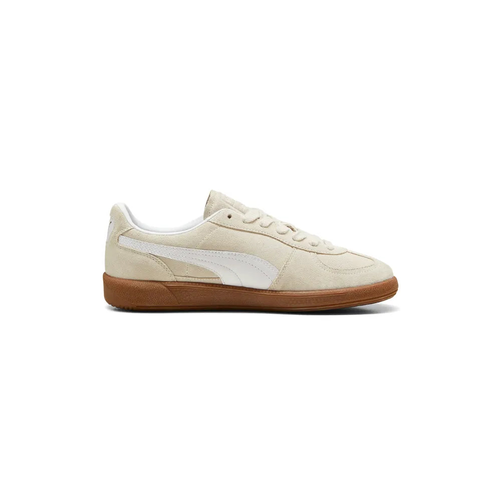 Side view of PUMA Palermo Alpine Snow White sneakers