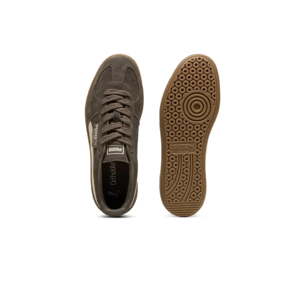 PUMA Palermo Matte Bronze Silver Fog top and sole view