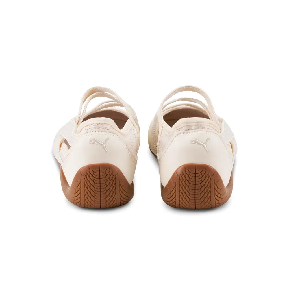 Heel view of PUMA Speedcat Ballet Aere Wns Frosted Ivory-Gum