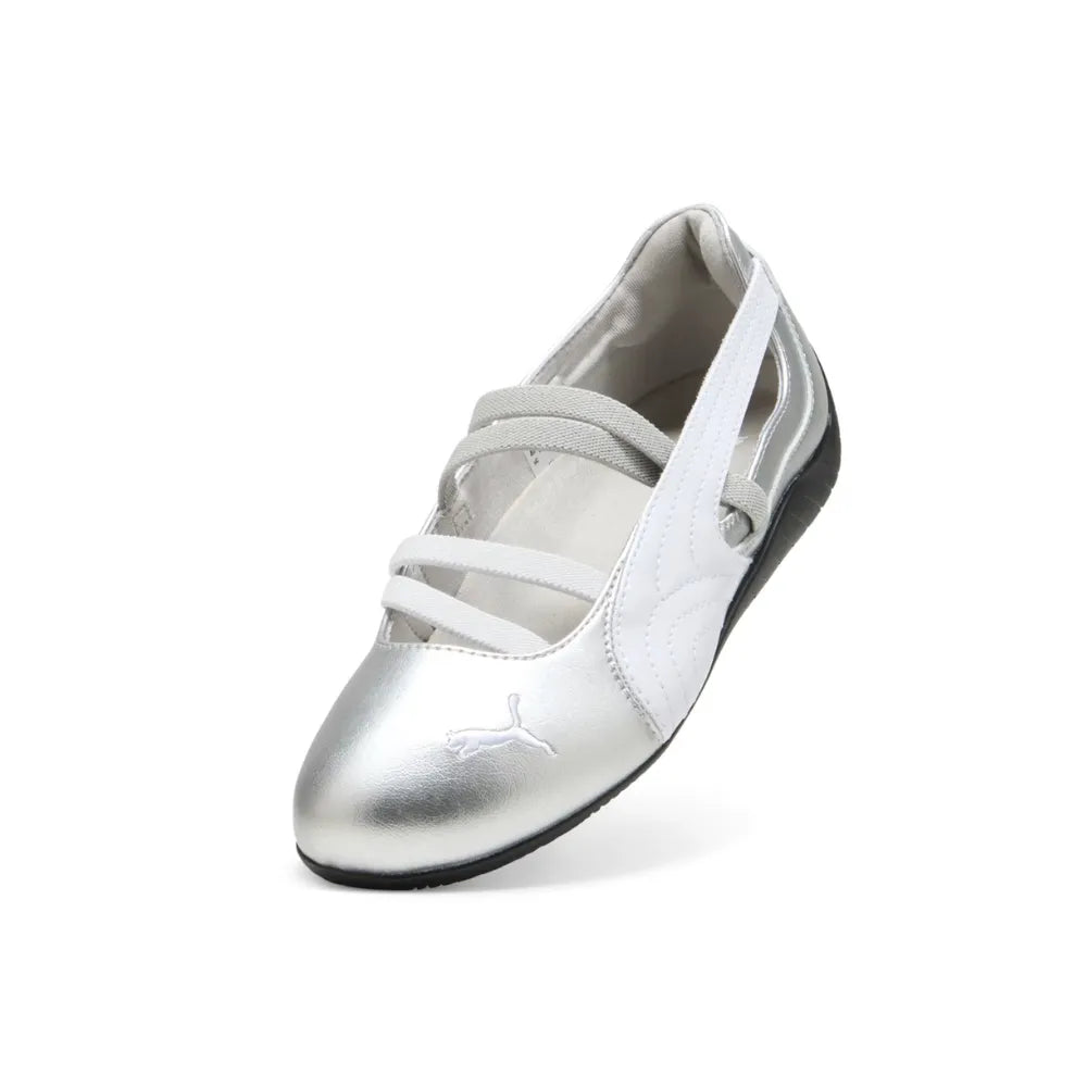 Top view of PUMA Speedcat Ballet in Metallic Silver White