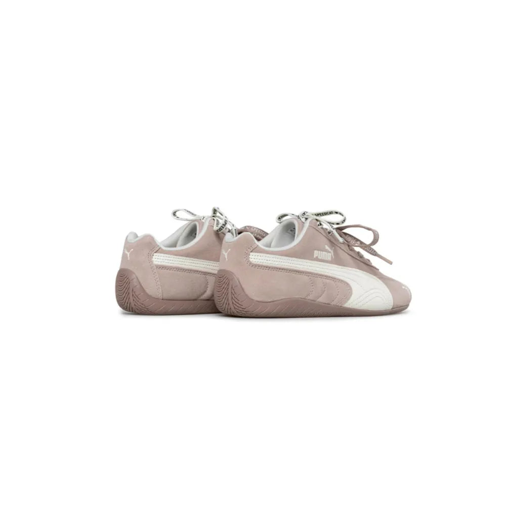 Pair view of PUMA Speedcat Duo Lace in Rose Latte Warm White