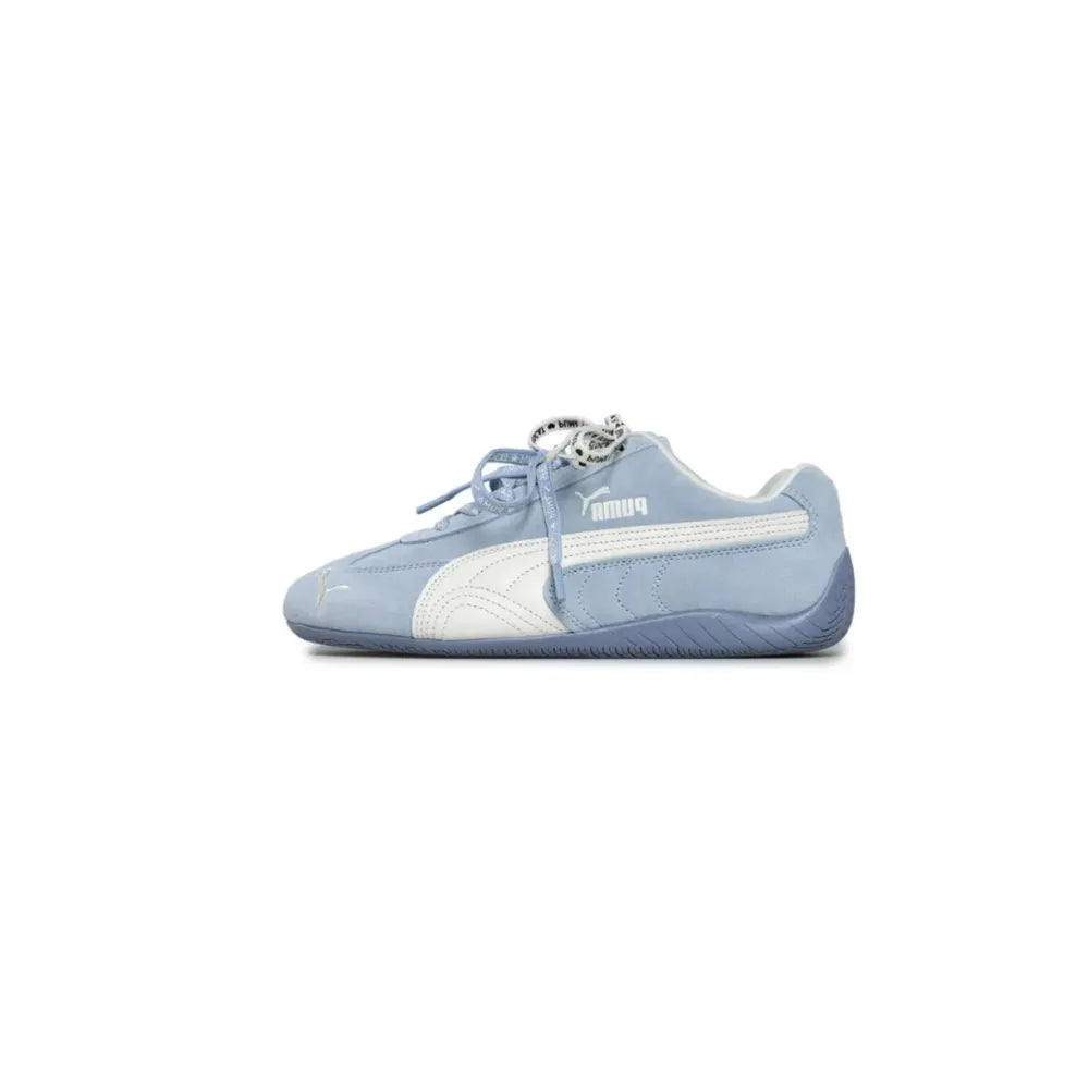 Side view of PUMA Speedcat Duo Lace in Snow Mountain Blue