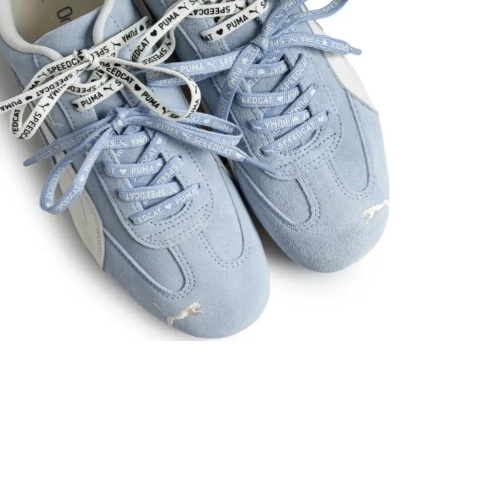 Top view of PUMA Speedcat Duo Lace in Snow Mountain Blue