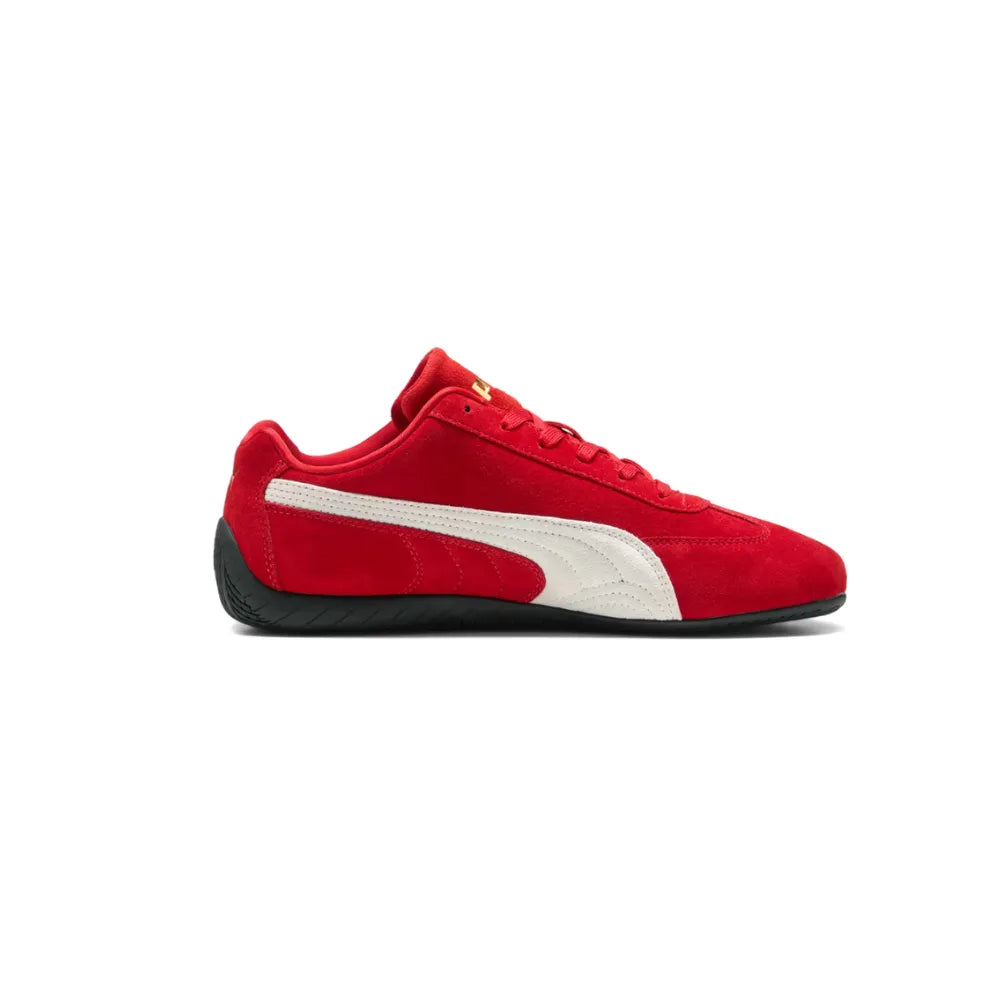PUMA Speedcat Go Shoes in Red and PUMA White lateral side view