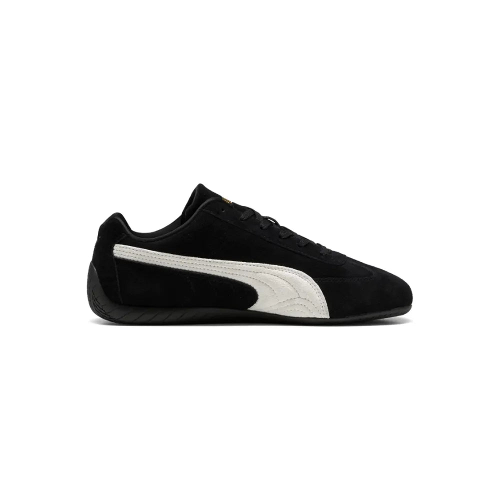 Left side view of PUMA Speedcat OG Shoes Black PUMA White