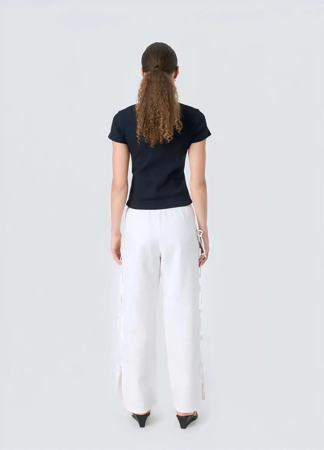 Back view of model wearing RESUME MollyRS Pant White