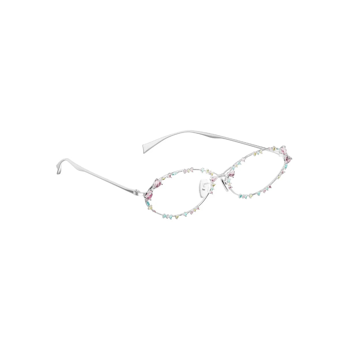 Ripple Bitter Salty Glaze Glasses in Multi Colored decorative eyewear angle view