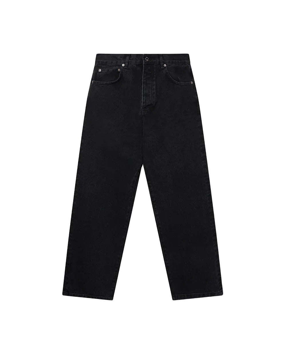 RONNING Classic Jeans in Washed Black front view