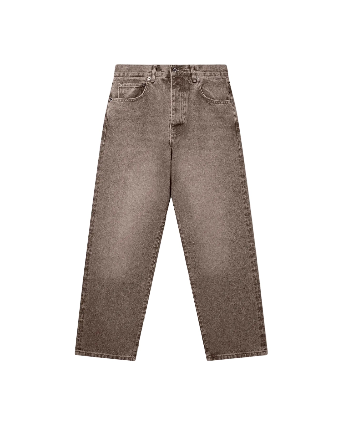 RONNING Classic Jeans in Washed Brown front view