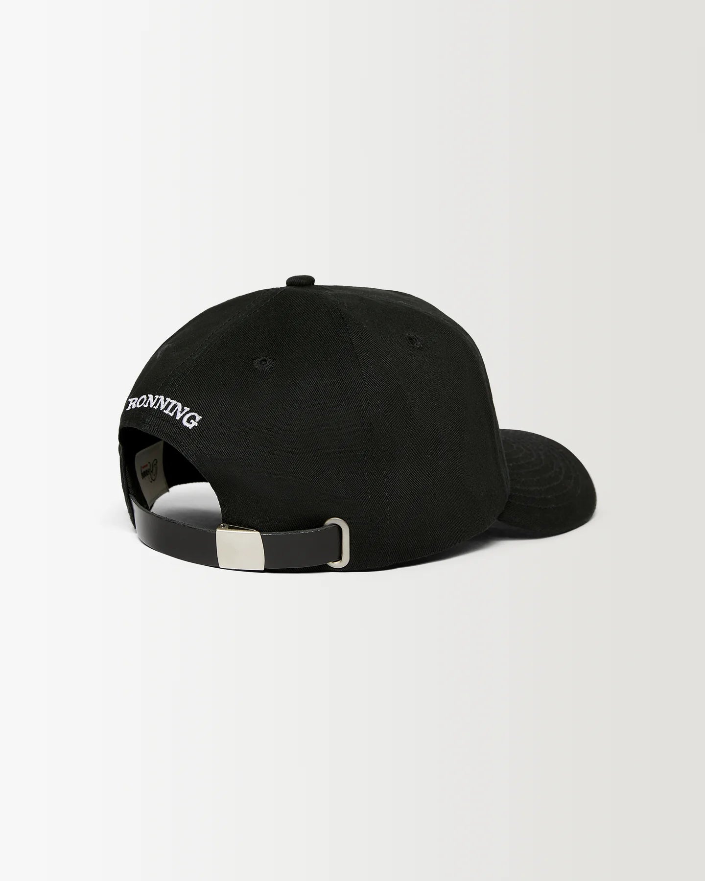 Side and back view of RONNING Initial Cap in Black