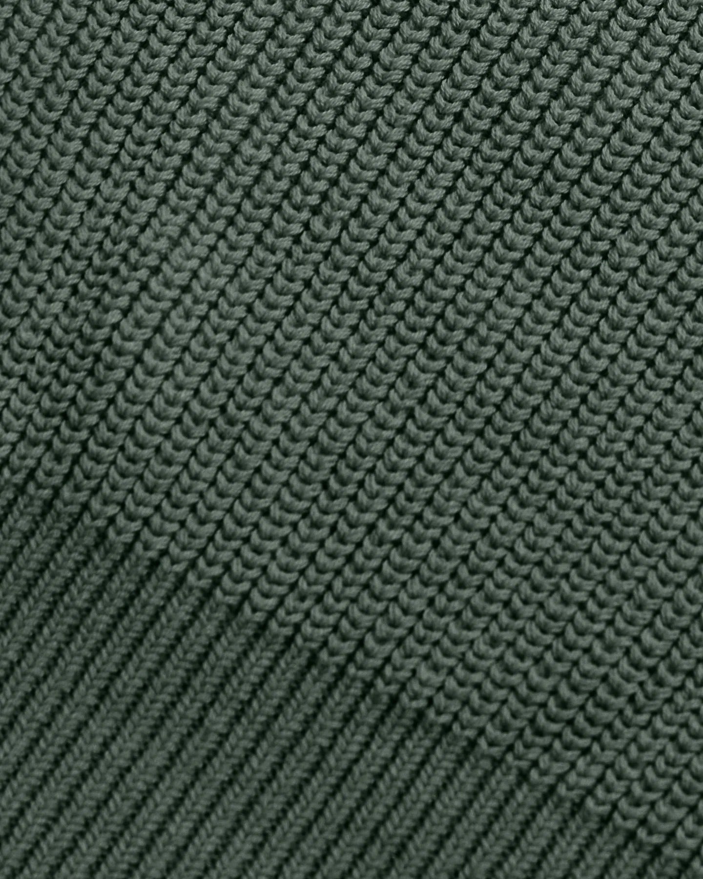 Knit fabric detail of RONNING Knit Polo Sweater in Sage Green