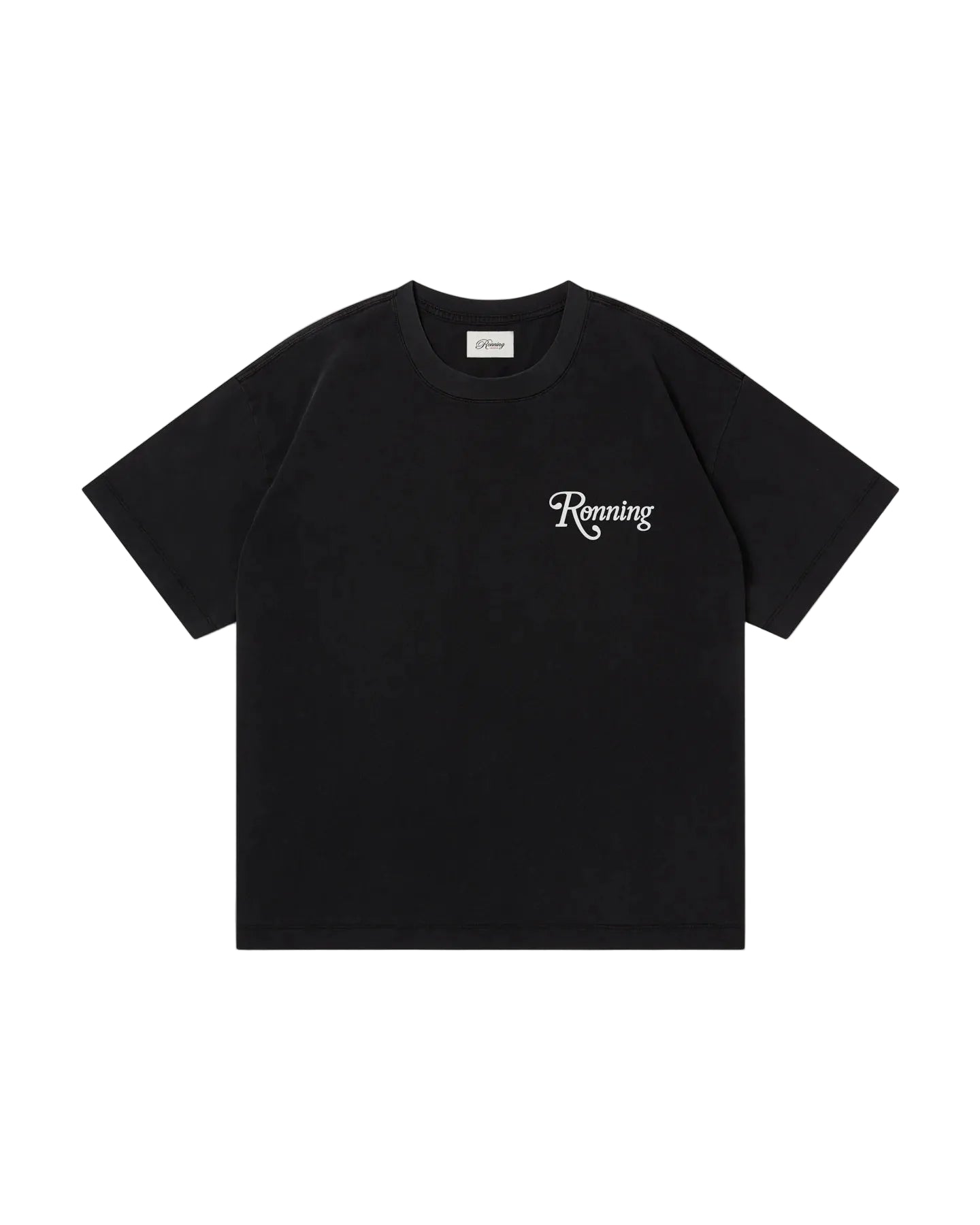 RONNING Star Tee in Black front view
