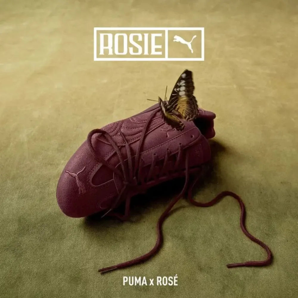 Rosé x PUMA Speedcat VTG Espresso Burgundy campaign detail