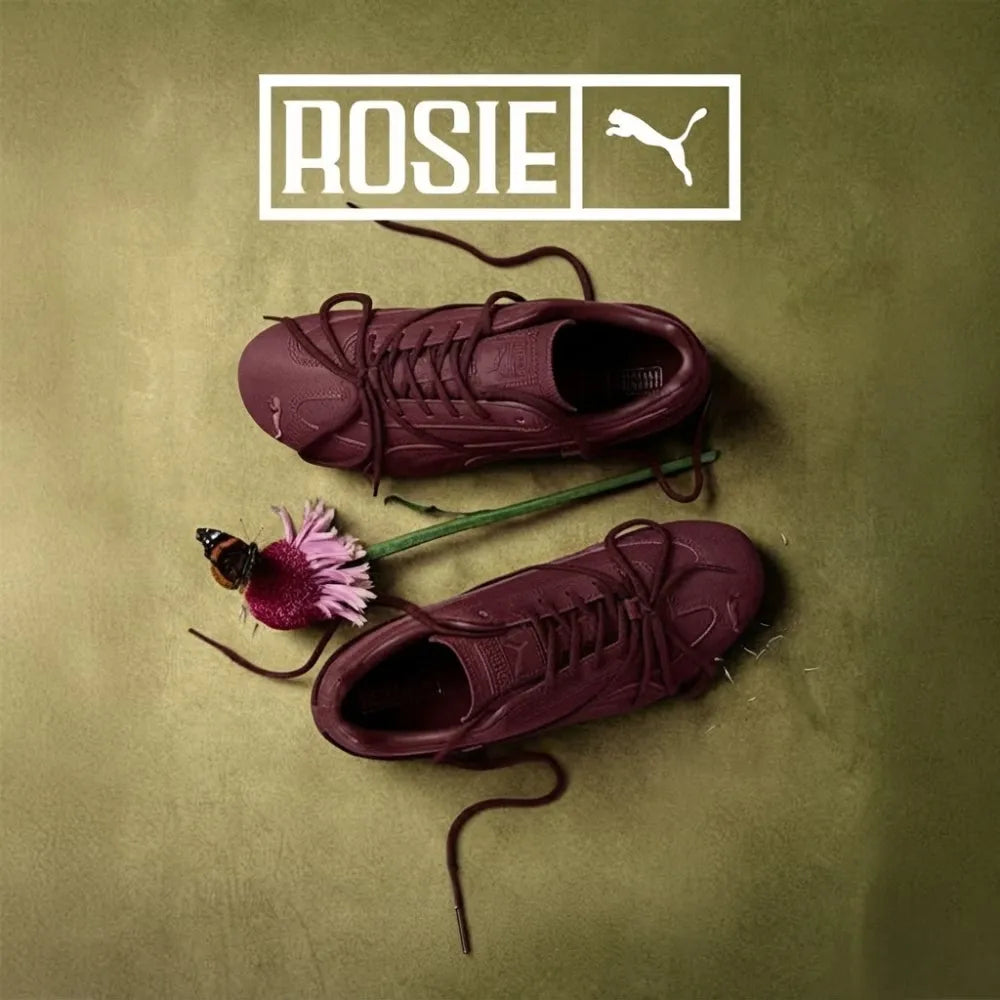 Rosé x PUMA Speedcat VTG Espresso Burgundy campaign image