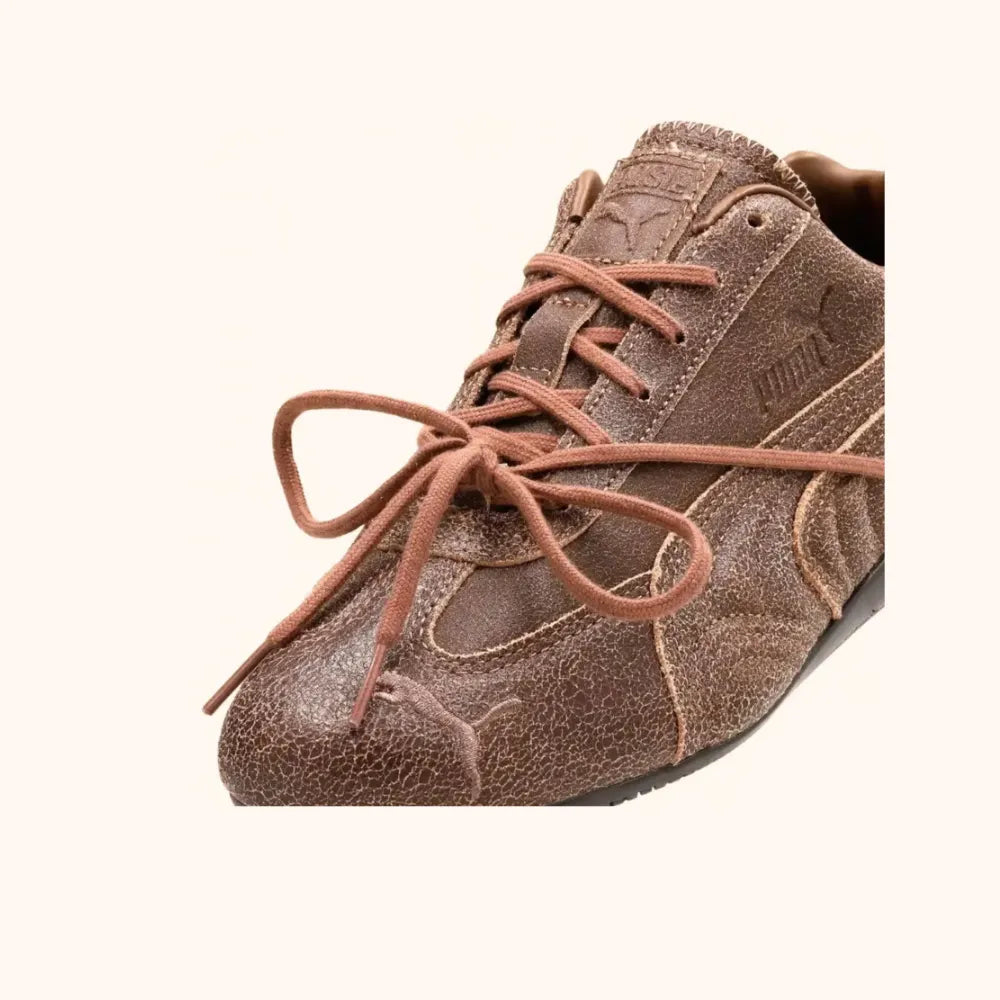 Rosé x PUMA Speedcat VTG Espresso Haute Coffee close-up detail