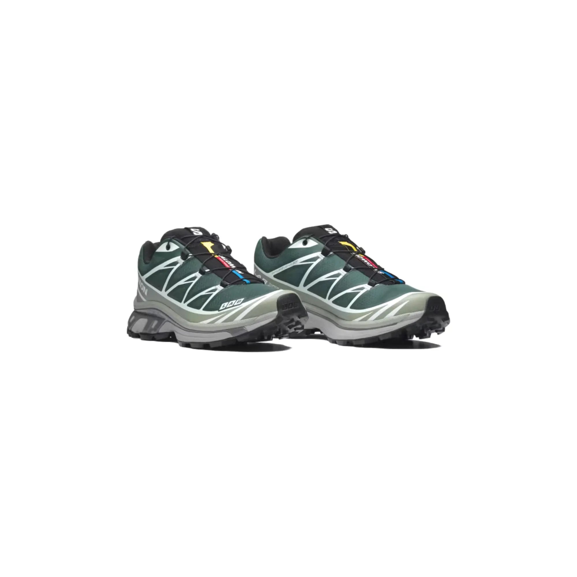 Salomon XT-6 Bistro Green Green Milieu Black side angle sneakers