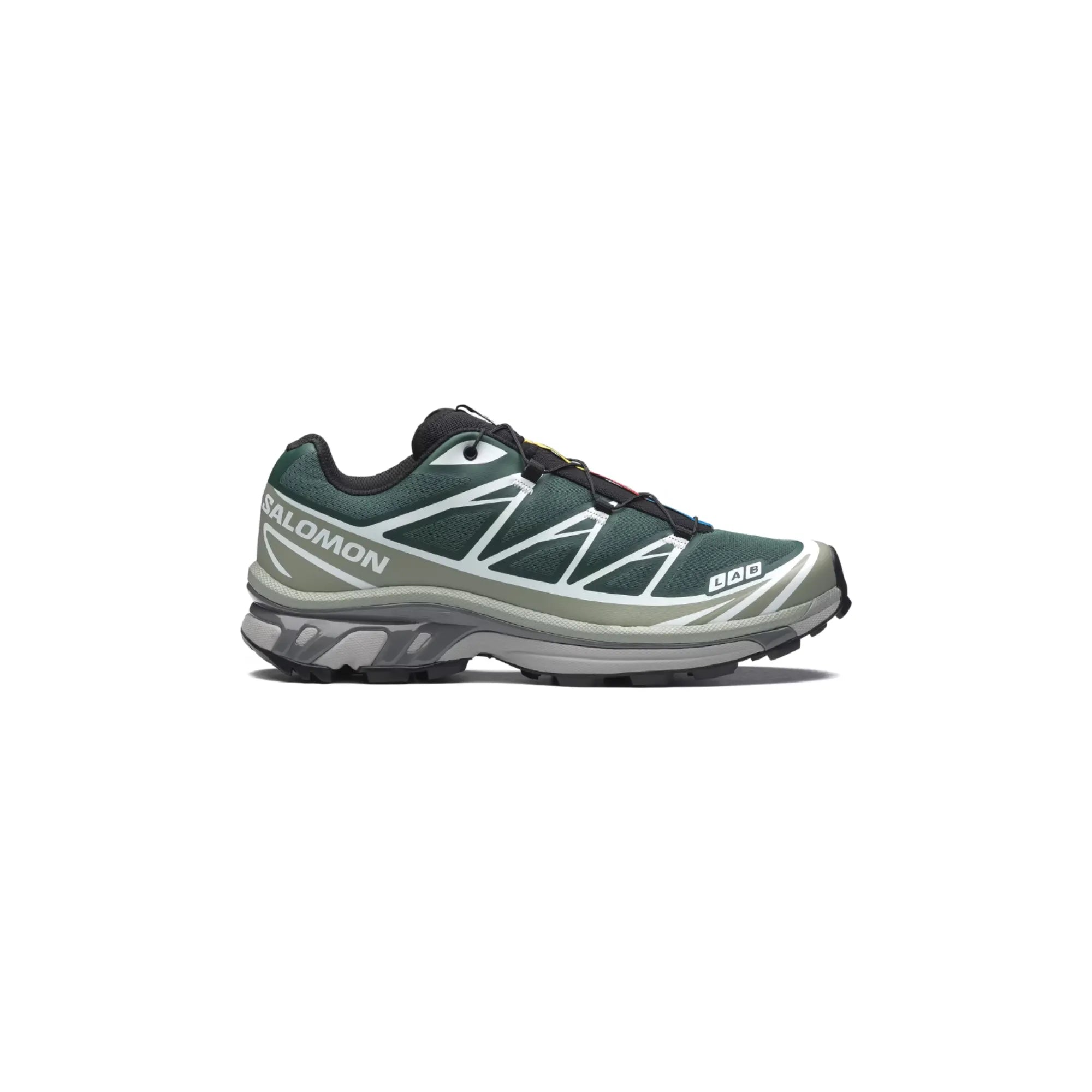 Salomon XT-6 Bistro Green Green Milieu Black side profile sneaker