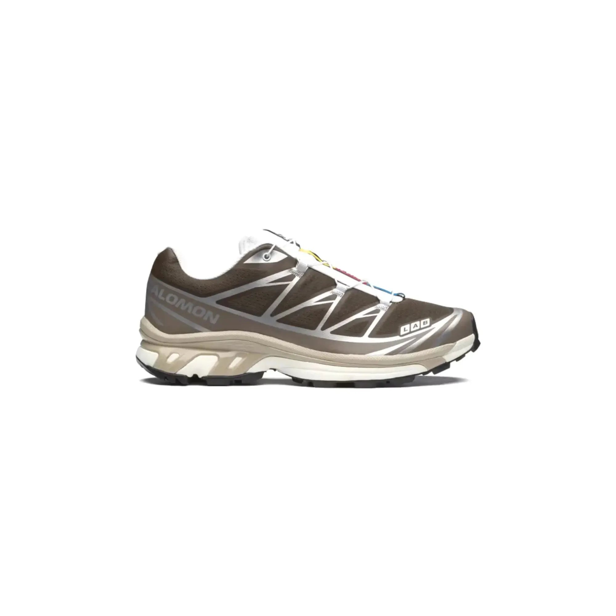Salomon XT-6 Earth Brown Walnut Ftw Silver side profile sneaker
