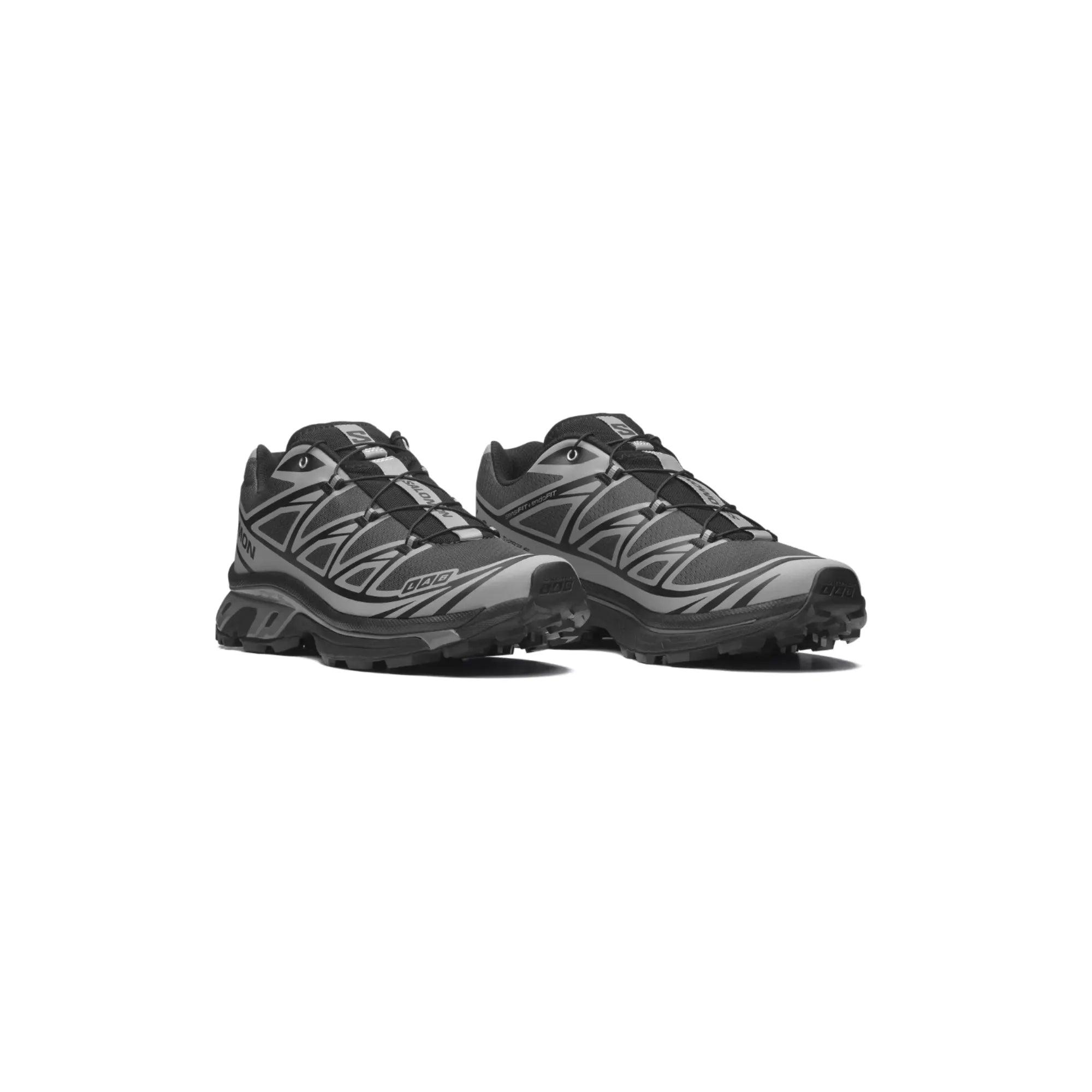 Salomon XT-6 Nocturne Vision Black Black Ftw Silver side angle sneakers