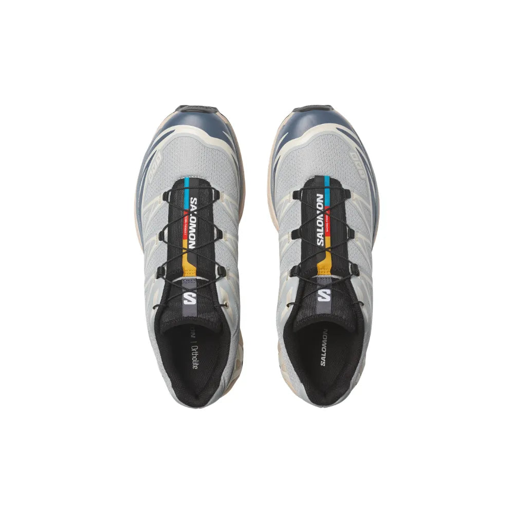 Top view of Salomon XT-6 Pearl Blue Grisaille Vanilla Ice shoes
