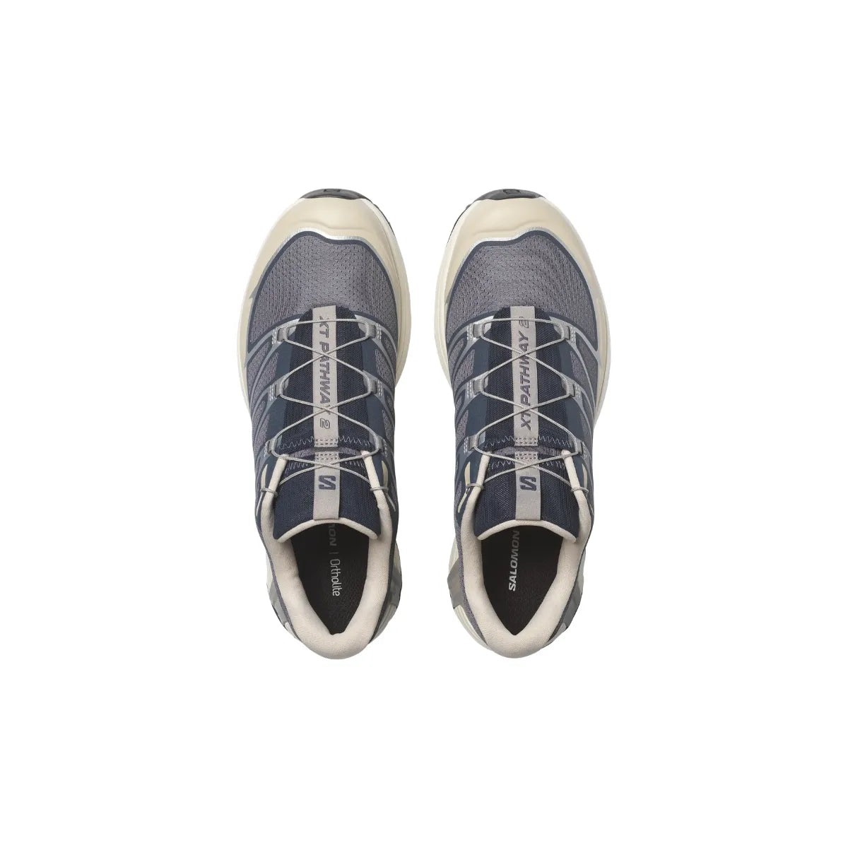 Top view of Salomon XT-PATHWAY 2 Grisaille Ftw Silver Rainy Day shoes