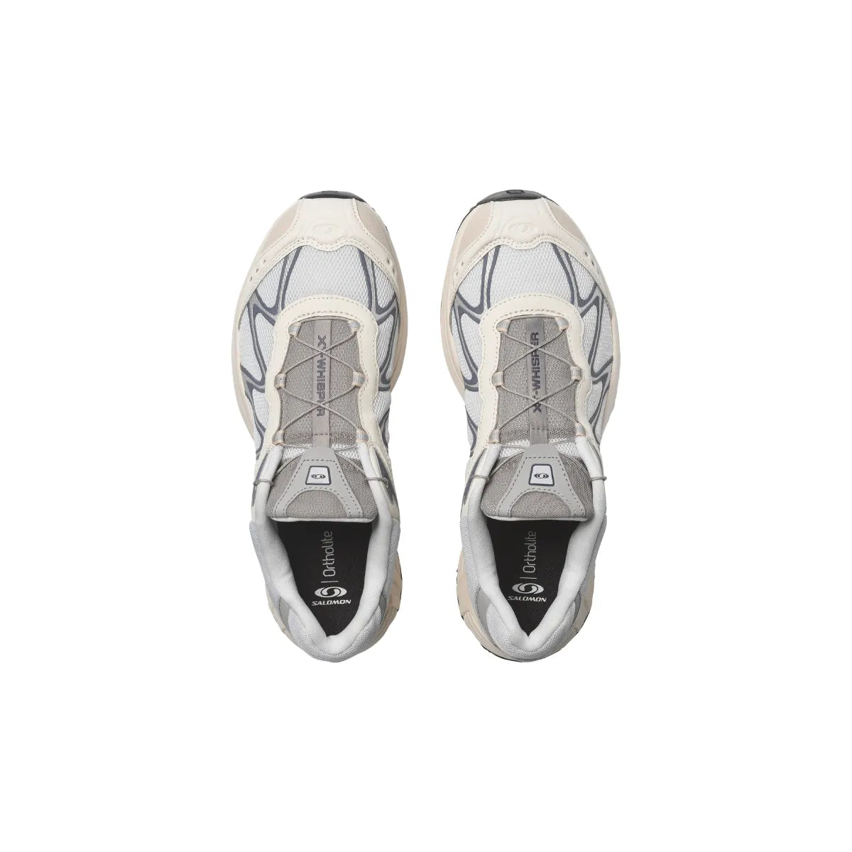 Top view of Salomon XT-Whisper Vanilla Ice White Grisaille shoes
