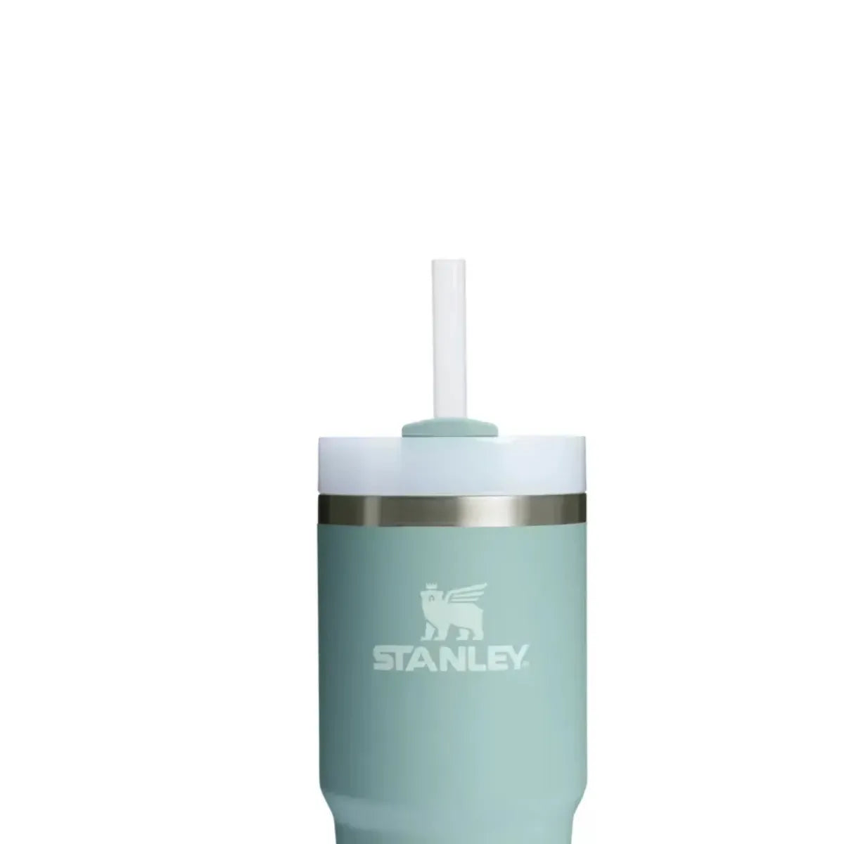Front view of Stanley Adventure Quencher H2.0 FlowState Tumbler 20 Oz Seafoam
