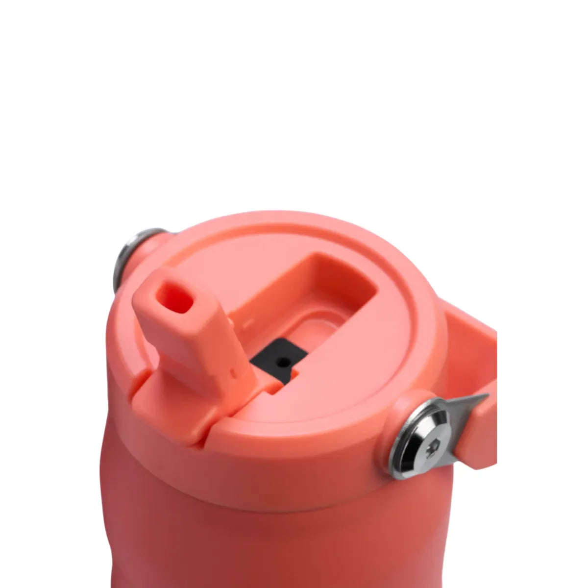 Flip Straw lid detail of Stanley IceFlow Bottle with Flip Straw Lid 24 Oz Pucker Peach