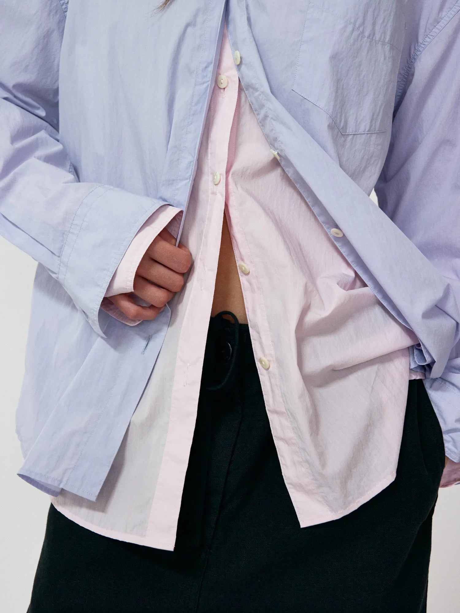 Women's Sunné Shirt in Lavender oversized button shirt