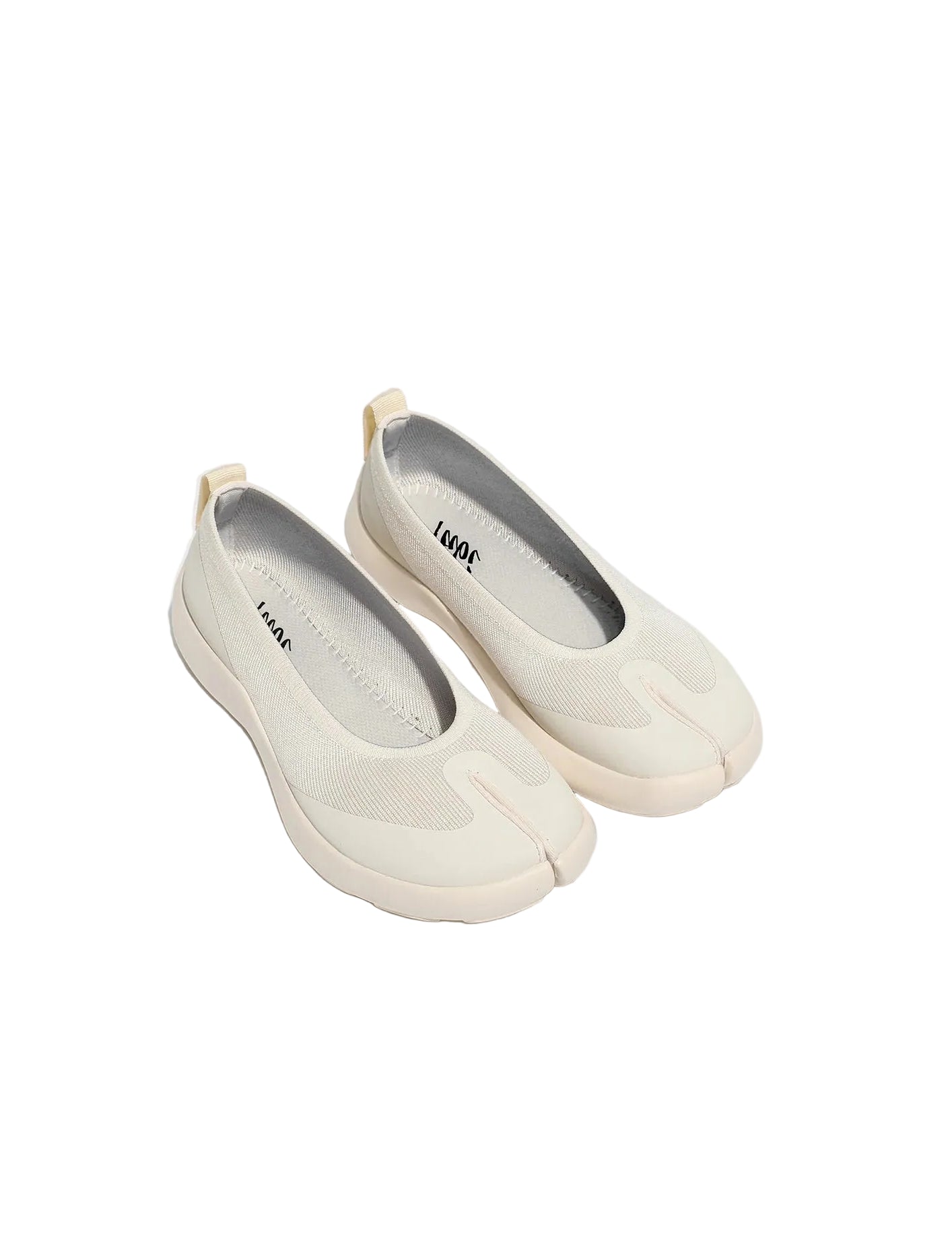 Tabi Ballerina Off White by Tabi pair minimalist split toe everyday footwear