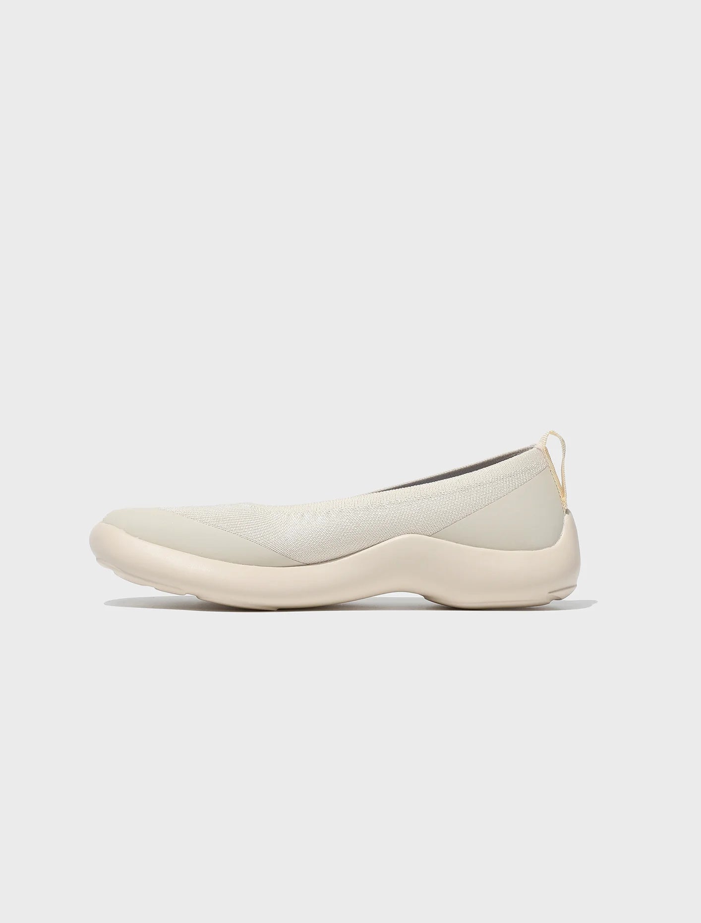 Tabi Ballerina Off White by Tabi side view lightweight everyday shoe