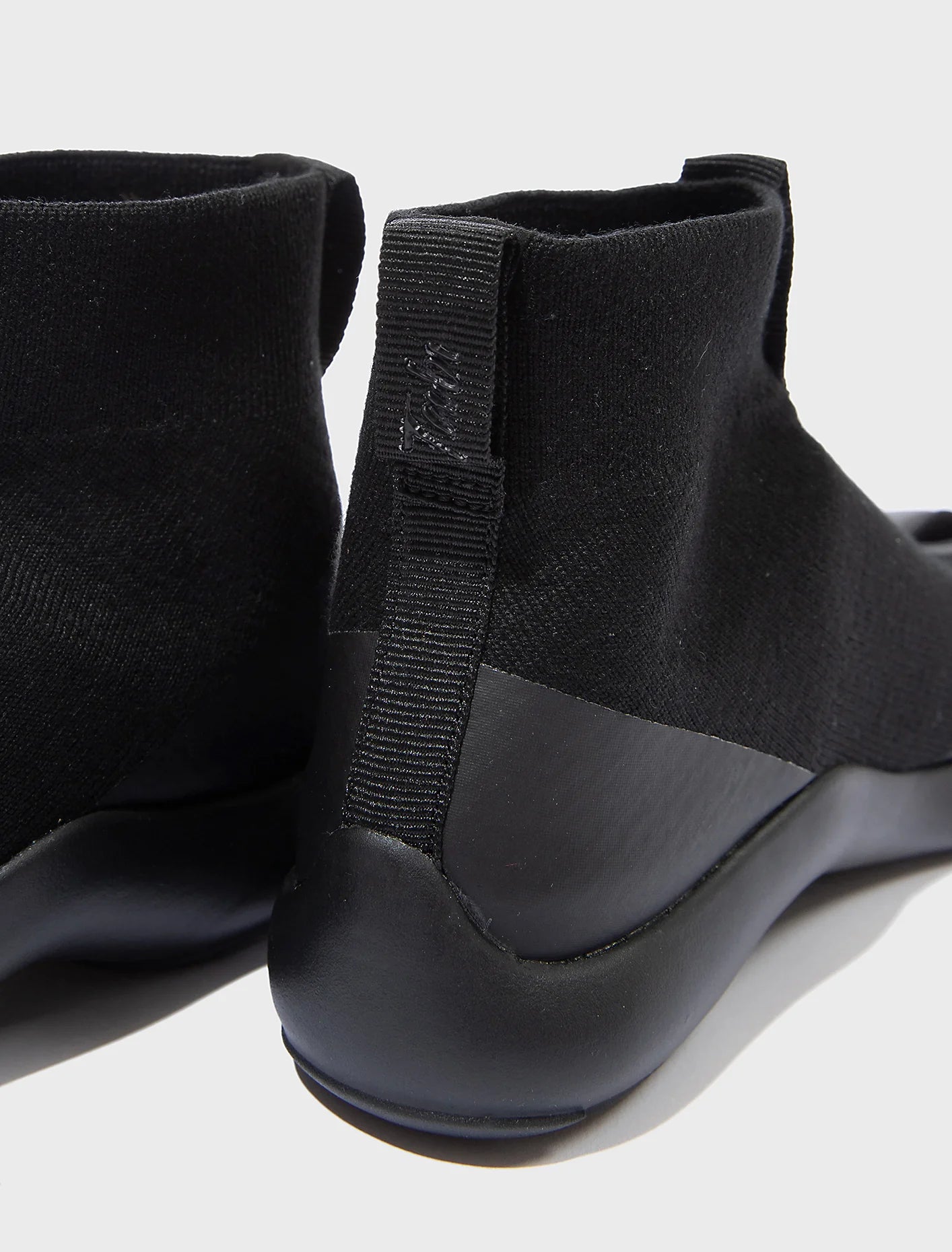 Tabi Hightop Black by Tabi back heel detail high cut silhouette