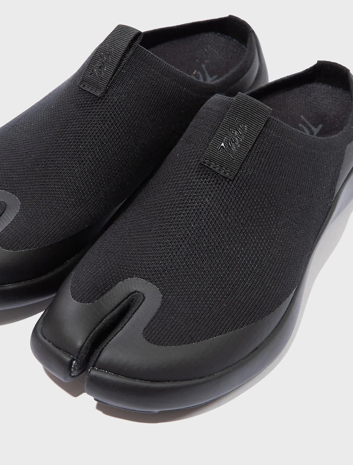 Tabi Mules Black top angle view