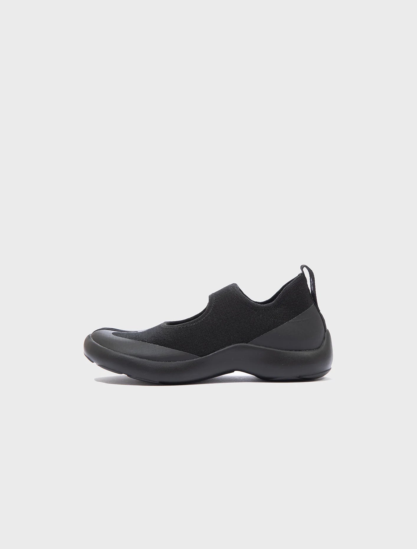 Tabi Sandal Black by Tabi side view lightweight everyday shoe