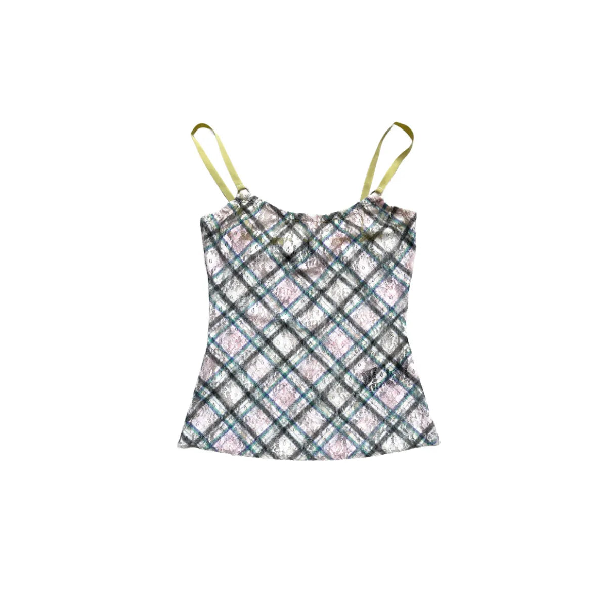 Taottao Stretch Lace Cami Top in Dollhouse
