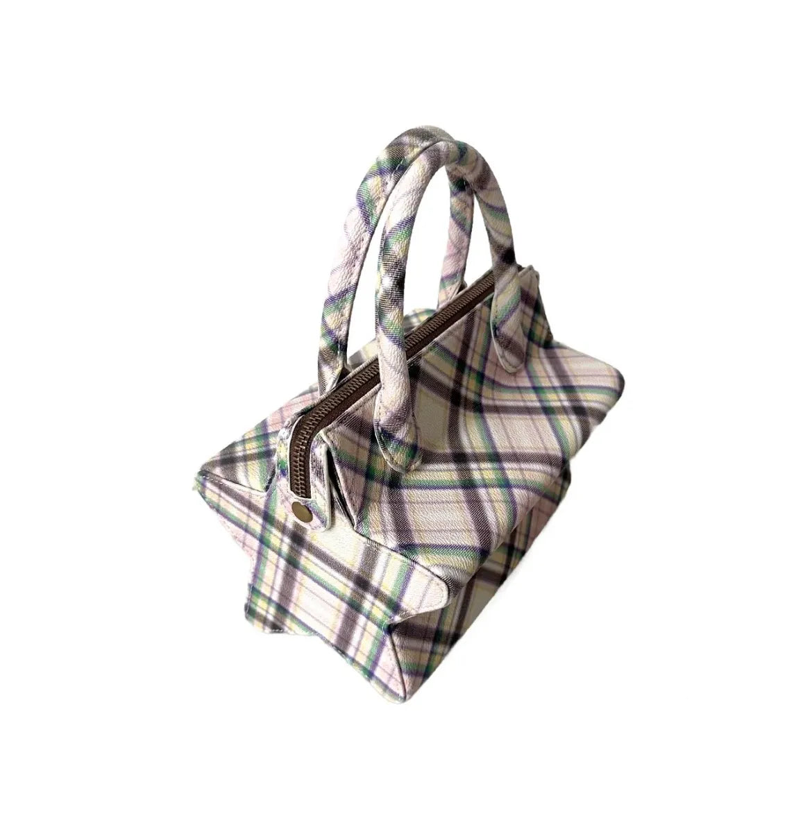 Taottao The Star Bag Dollhouse Plaid angled view