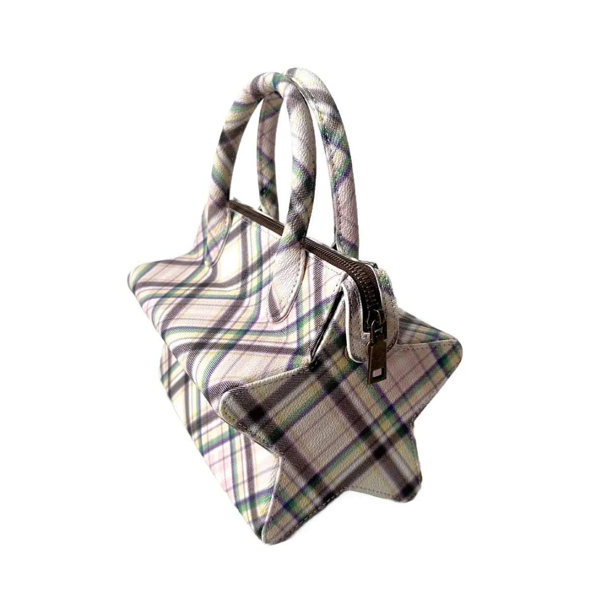 Taottao The Star Bag Dollhouse Plaid back view