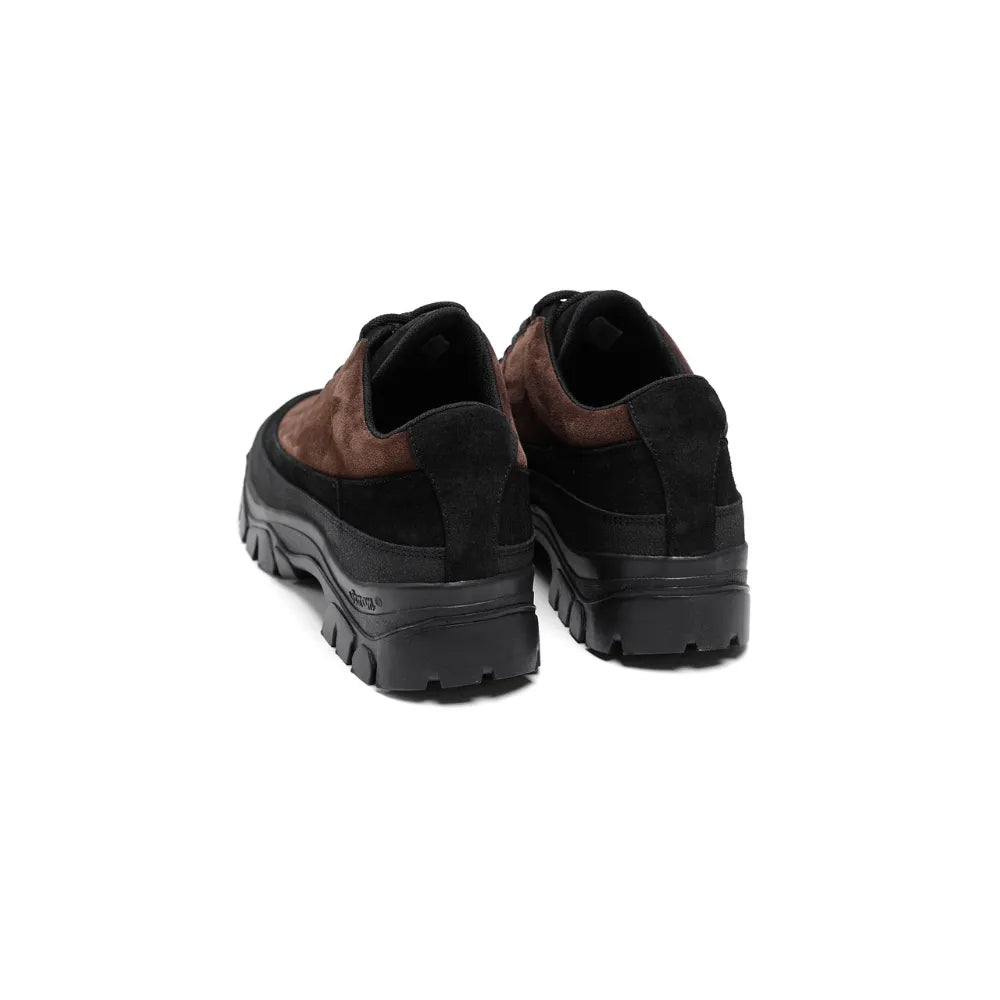 Back view of Tarvas Easy Hiker in Dark Brown Suede