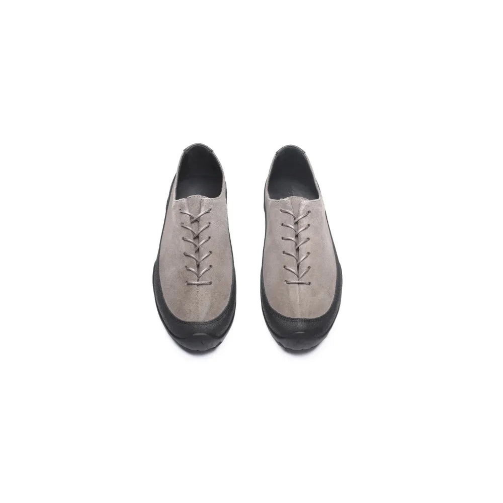 Top view of Tarvas Wanderer Almond Suede shoes