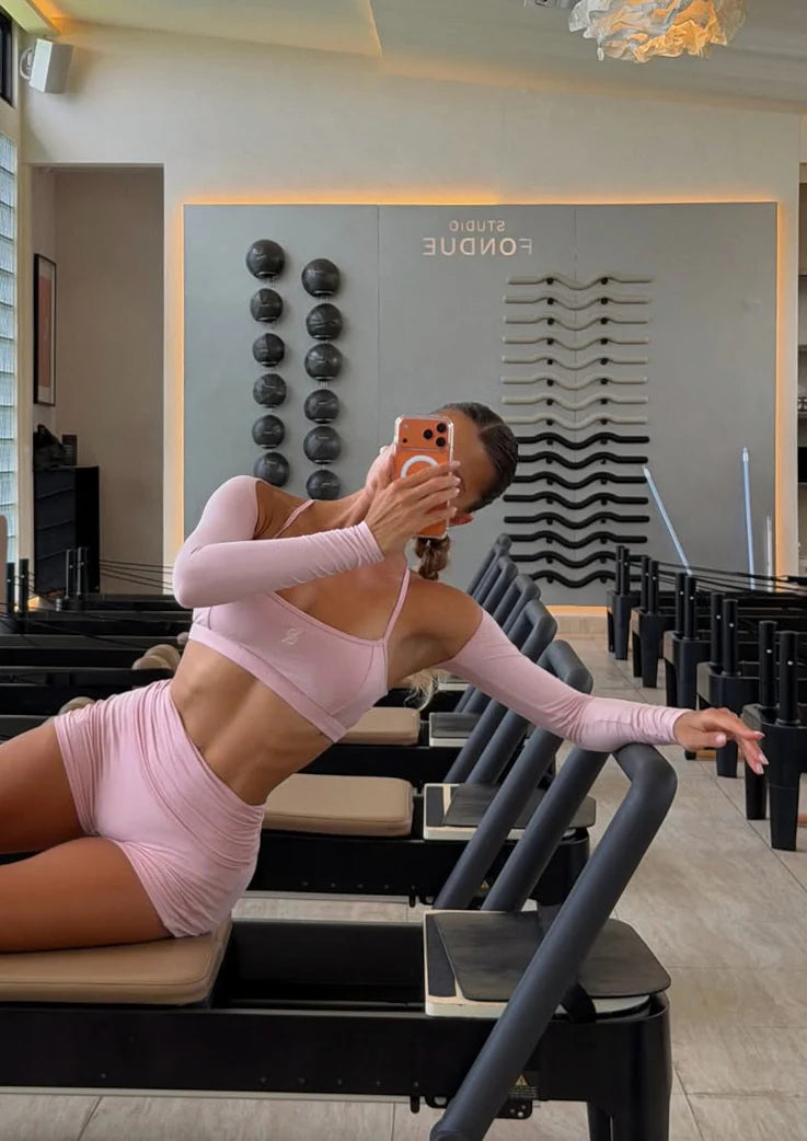 Basic Nyx Bolero Blush fitness studio workout look
